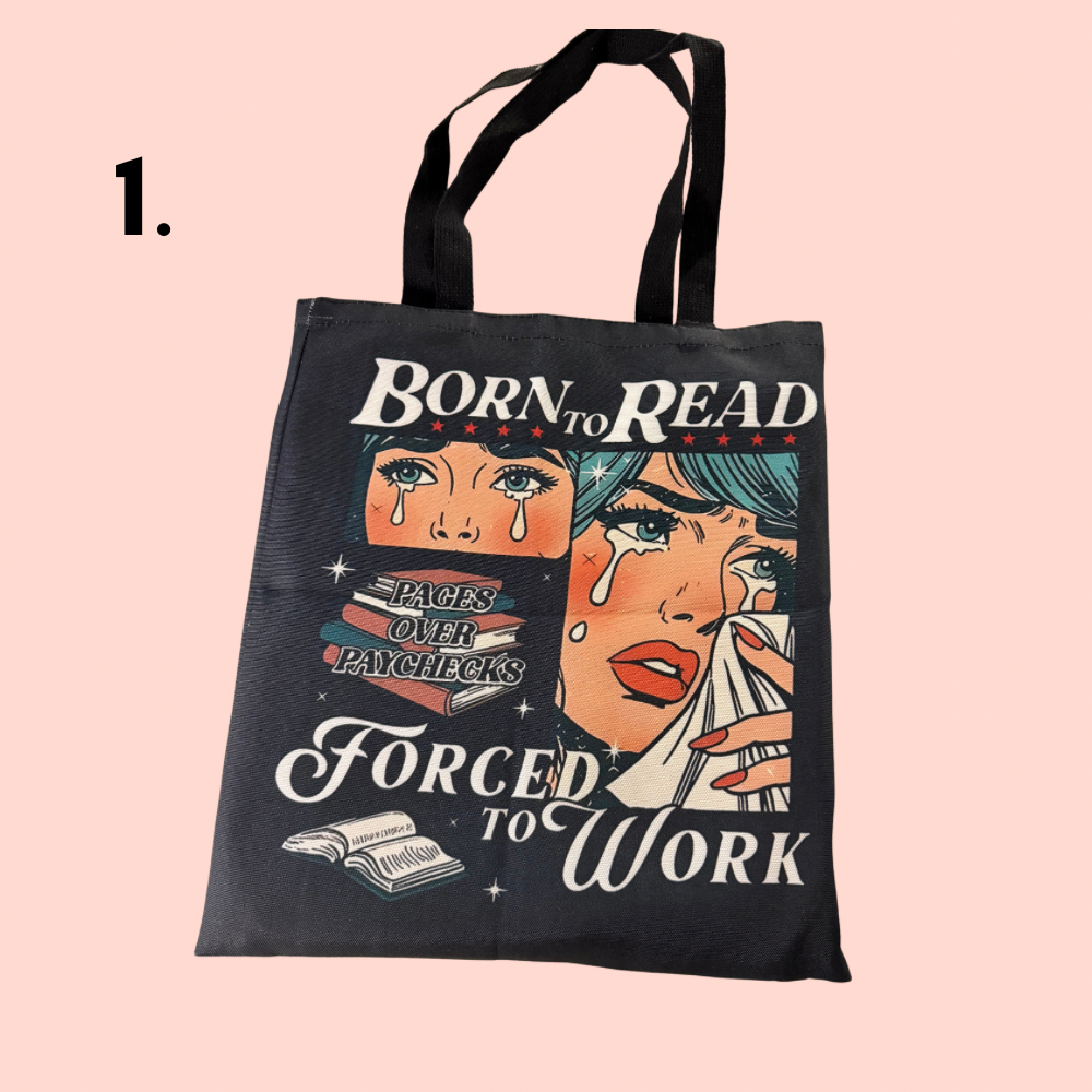 Bookish Canvas Tote Bag - Choice of Designs
