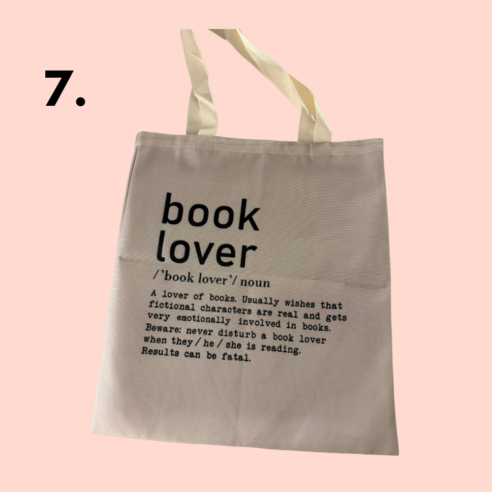 Bookish Canvas Tote Bag - Choice of Designs