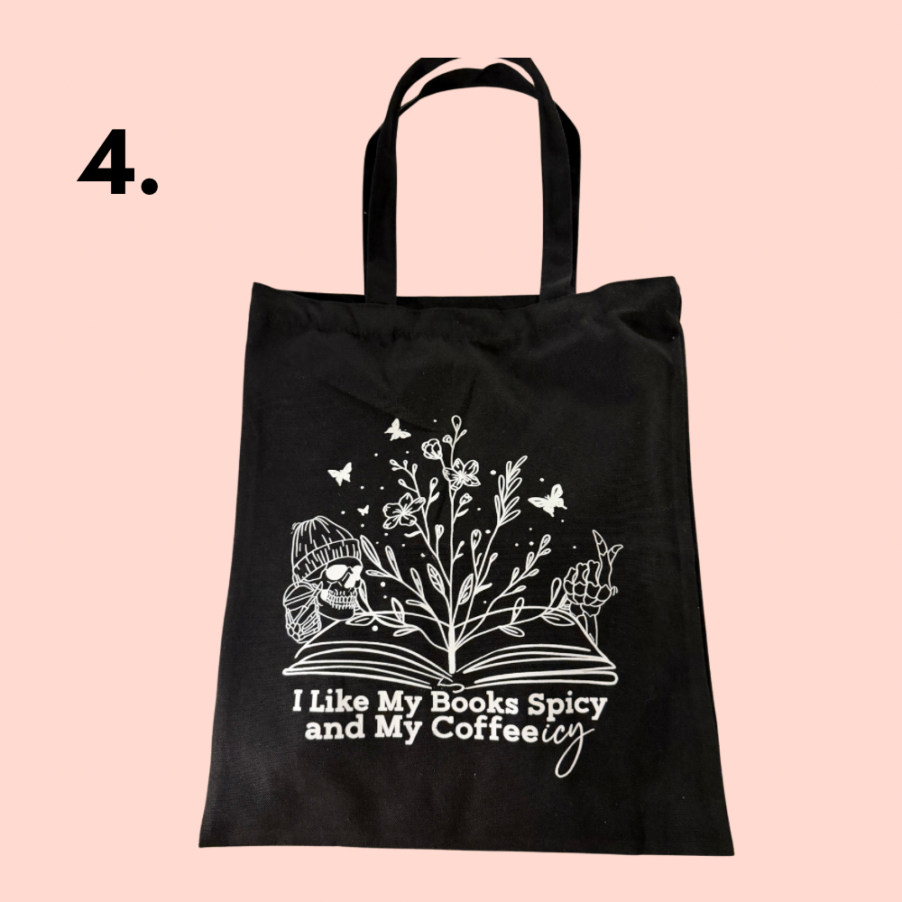 Bookish Canvas Tote Bag - Choice of Designs