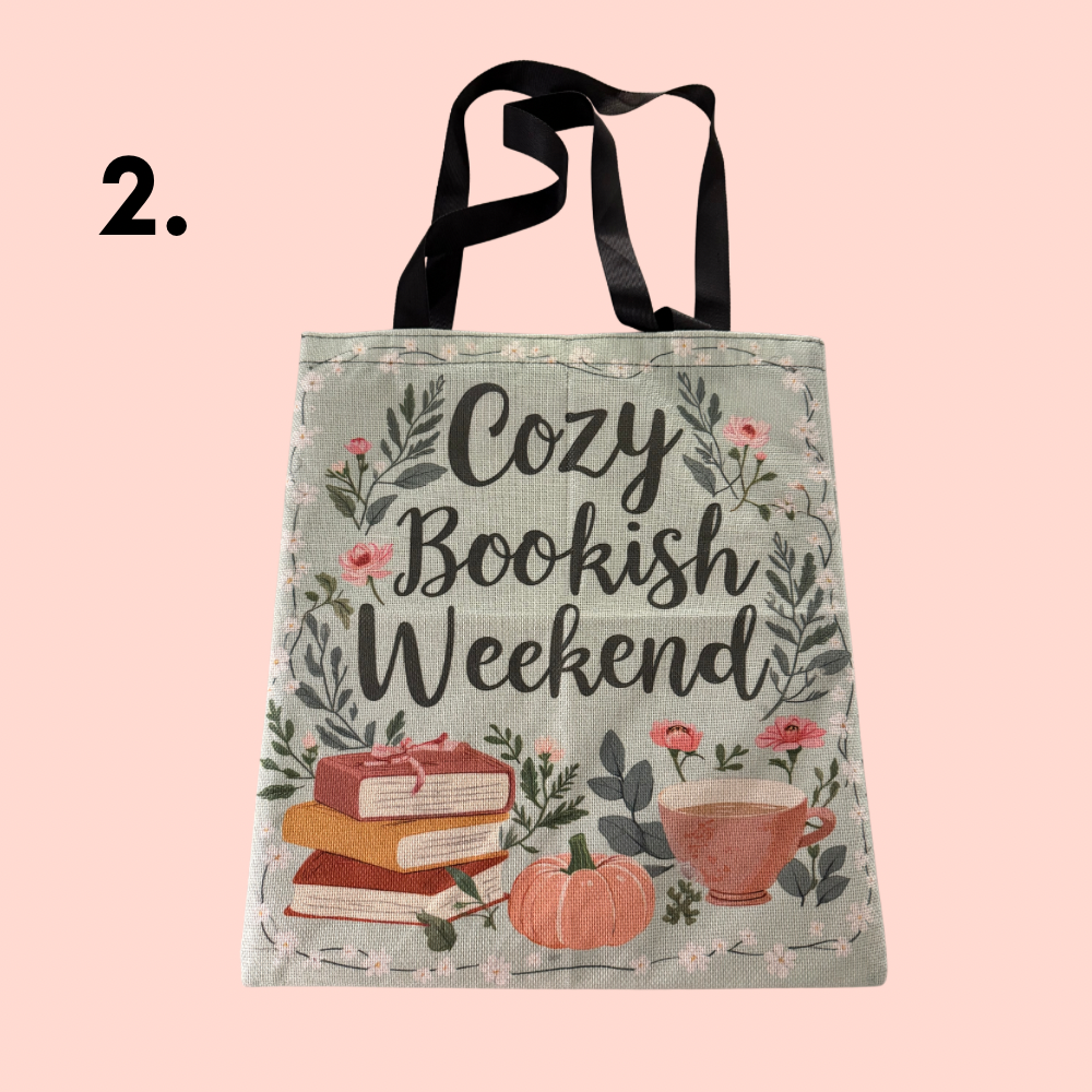 Bookish Canvas Tote Bag - Choice of Designs